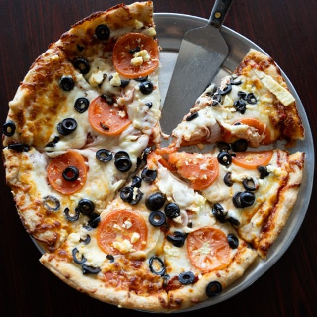 Medium Mediterranean Pizza.