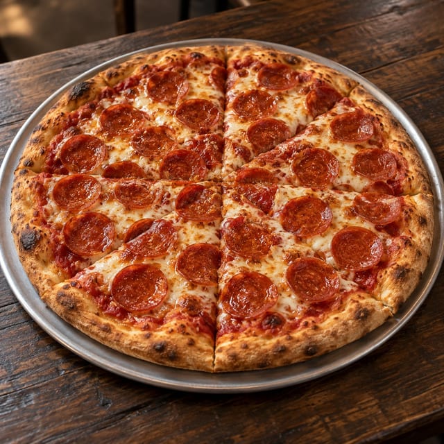 Medium Pepperoni Pizza Lunch Special.