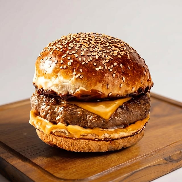 Hamburger with Fries Lunch Special.