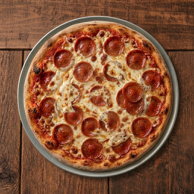 Medium Pepperoni Pizza.