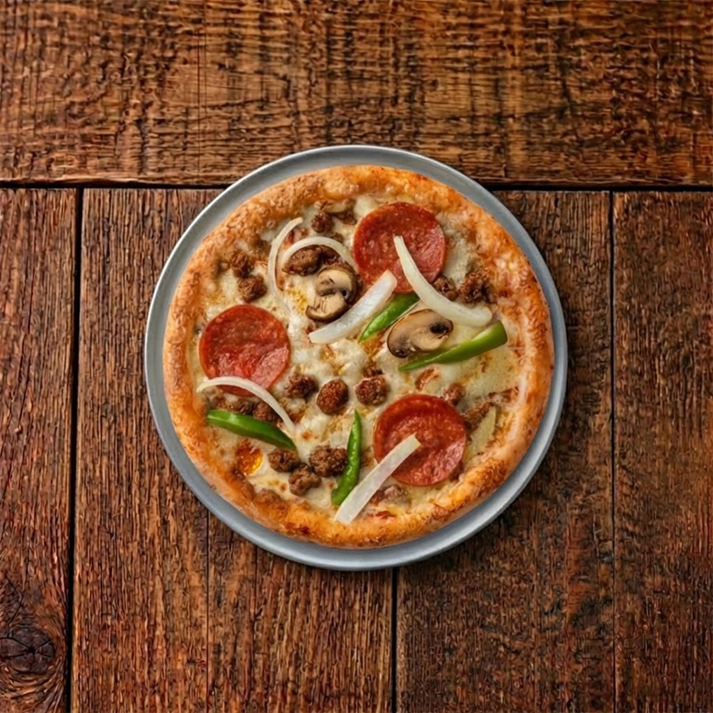 Small Andy Boy's Special Pizza.