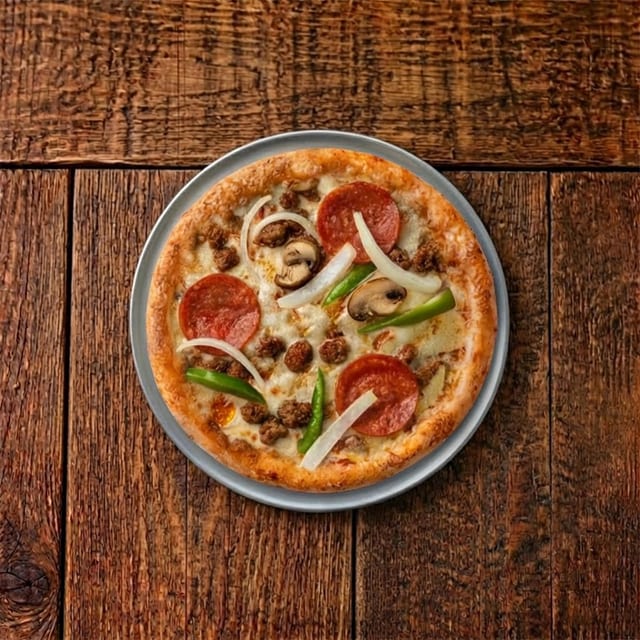 Small Andy Boy's Special Pizza.
