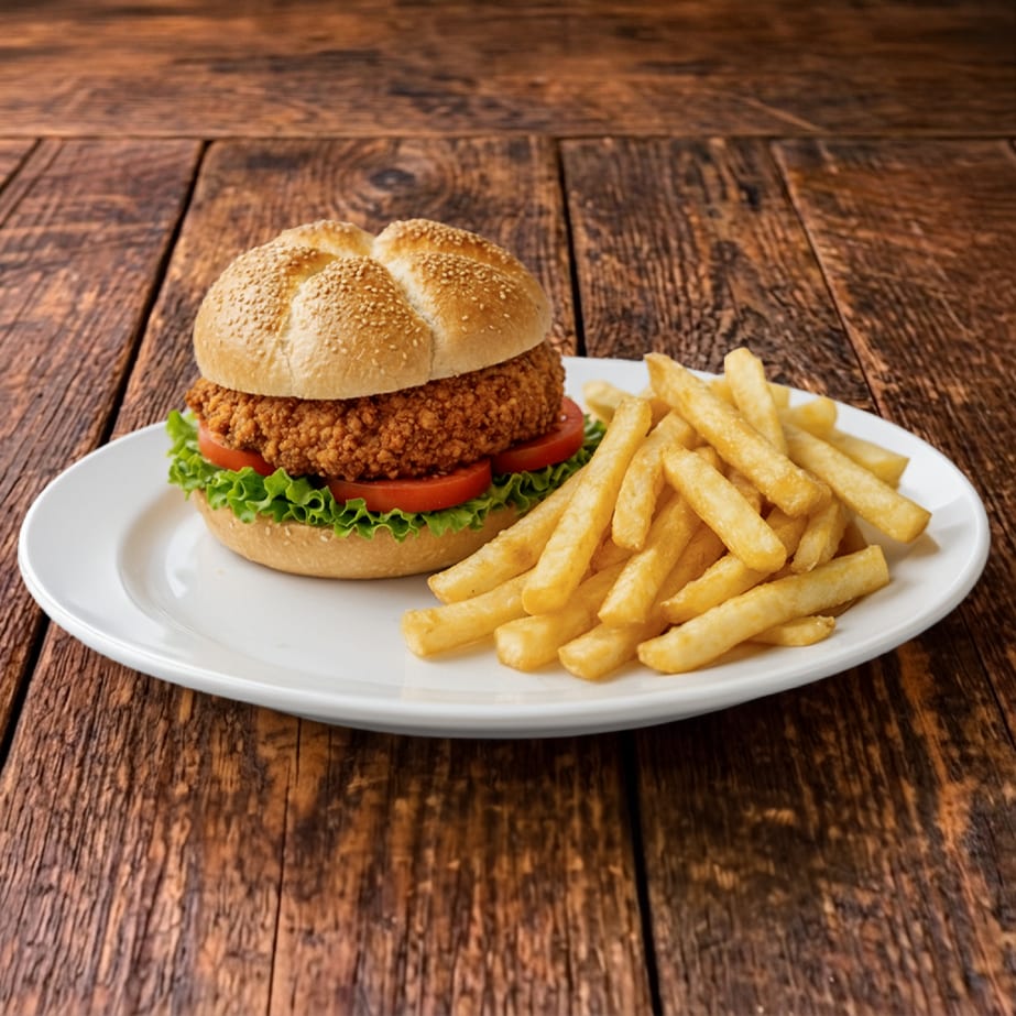 Chicken Fillet Sandwich W Fries.