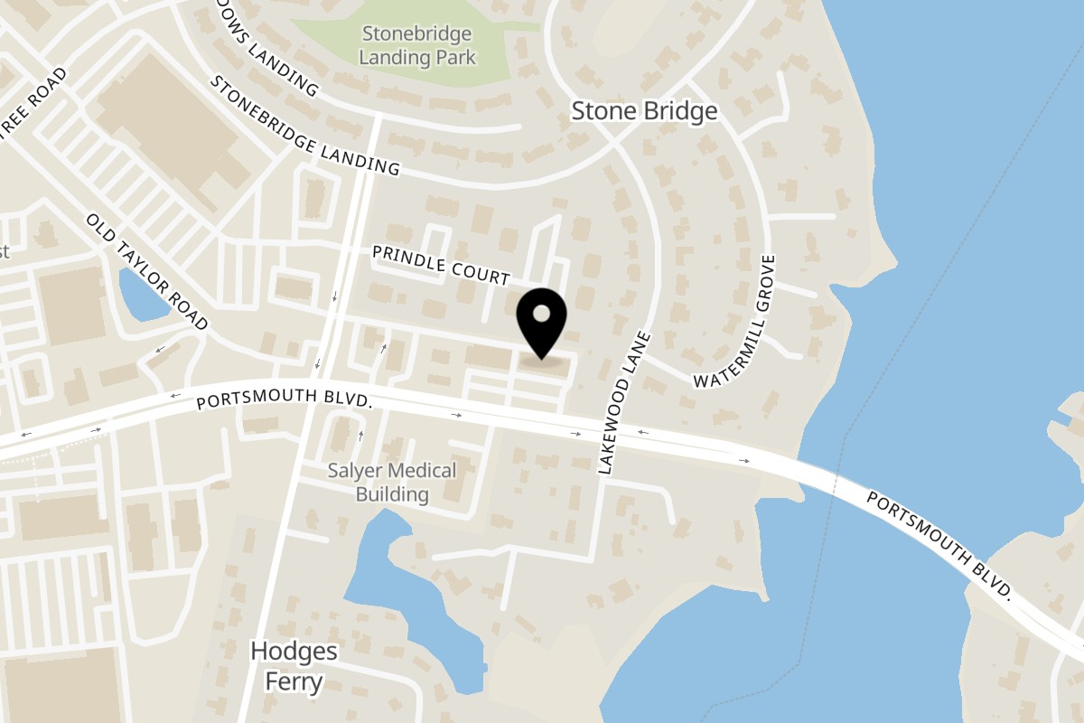 Map showing the location of Andy Boys Pizza on 3916 Portsmouth Blvd in Chesapeake